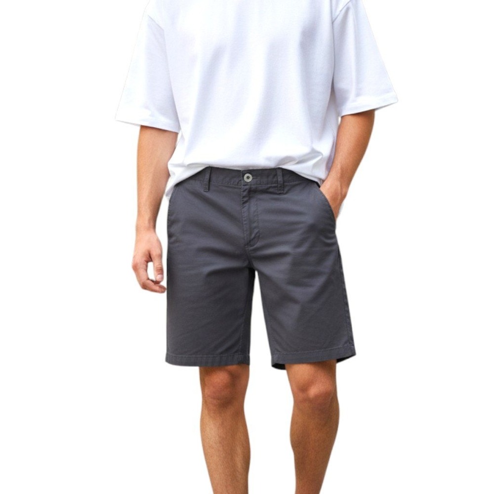 Volcom Mens Shorts Sz 32 Black Modern Stretch Chino Flat Front Casual Golf Sport